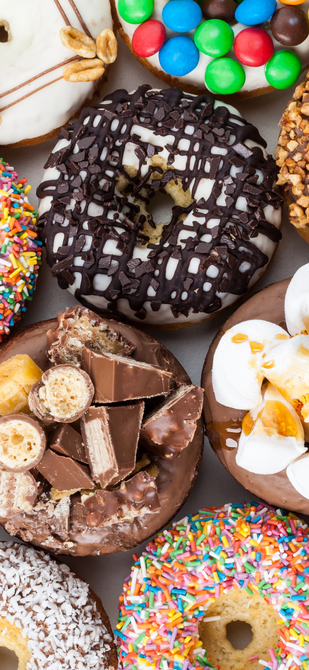 Descarga gratuita de fondo de pantalla para móvil de Chocolate, Dulce, Dulces, Caramelo, Alimento, Donut.