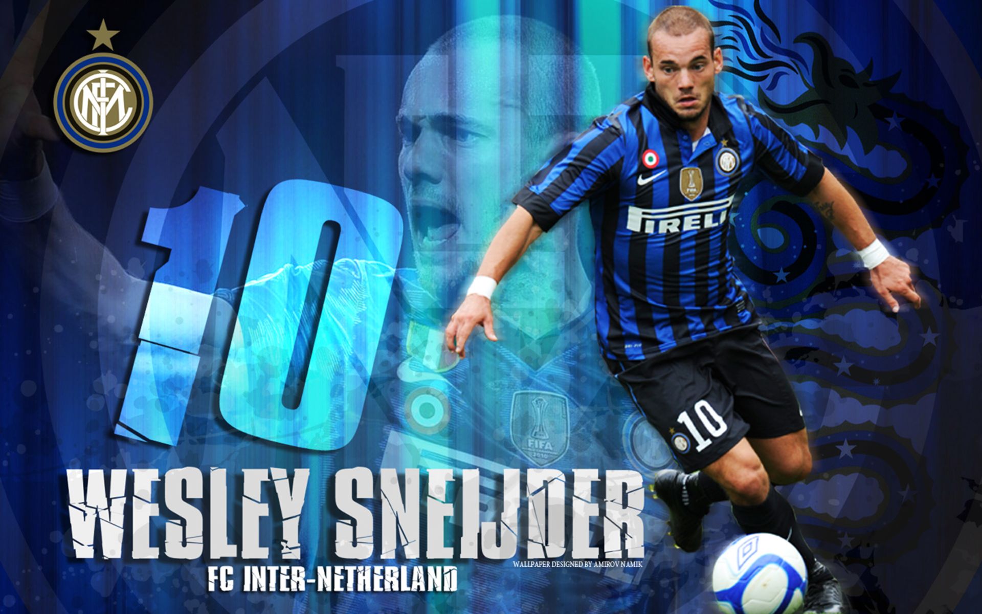 Descarga gratis la imagen Fútbol, Deporte, Inter De Milán, Wesley Sneijder en el escritorio de tu PC