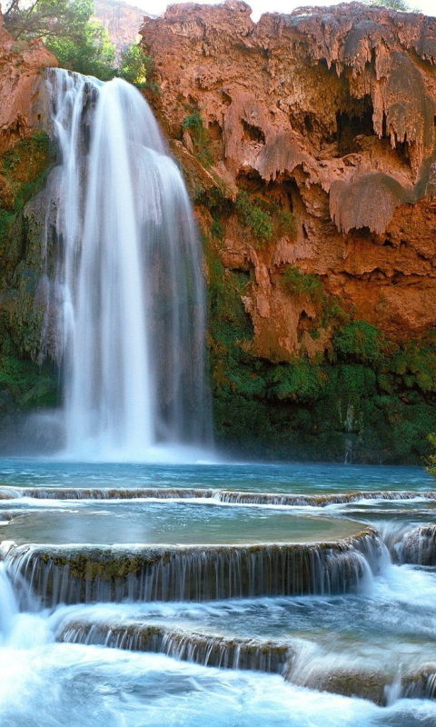 Descarga gratuita de fondo de pantalla para móvil de Cascadas, Cascada, Tierra/naturaleza.