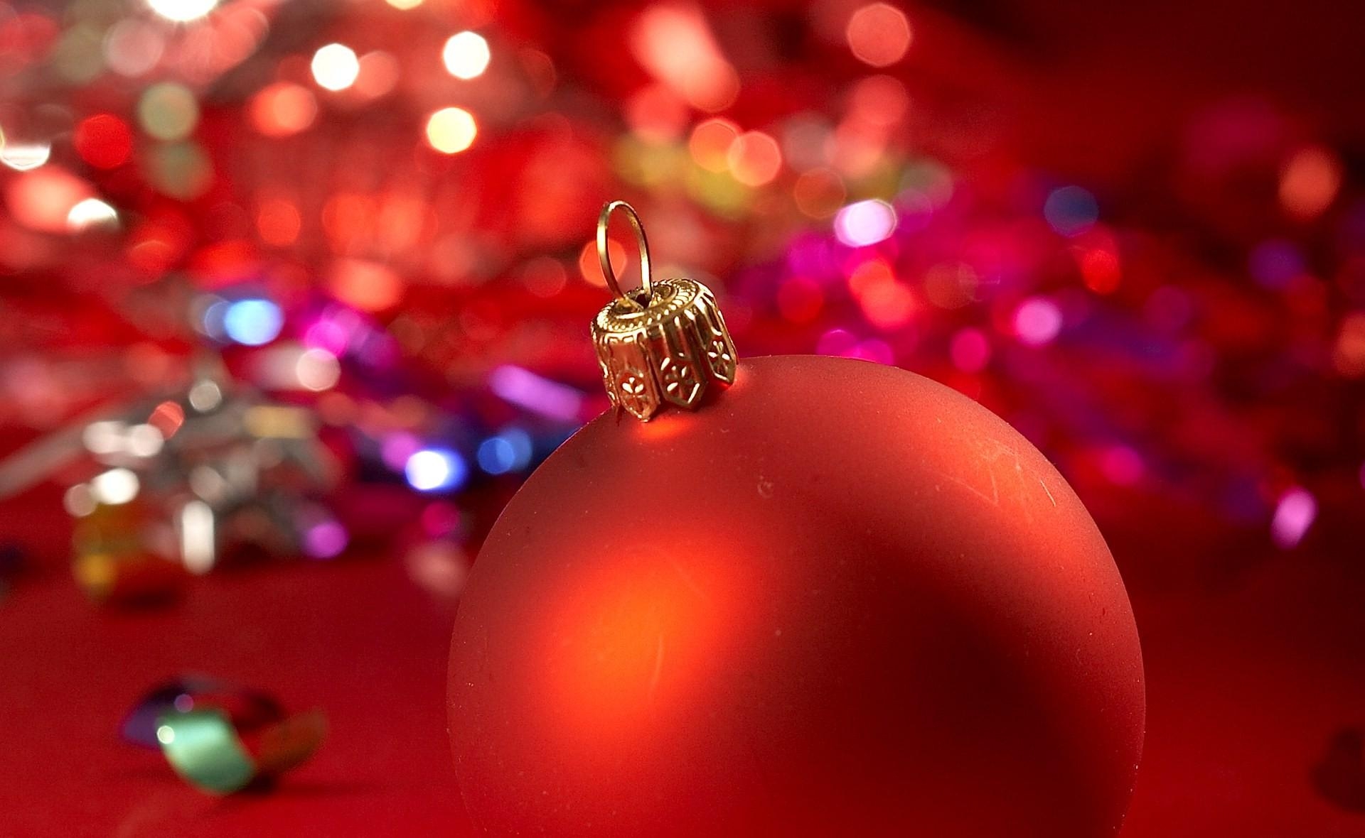 holidays, red, close up, ball, christmas tree toy