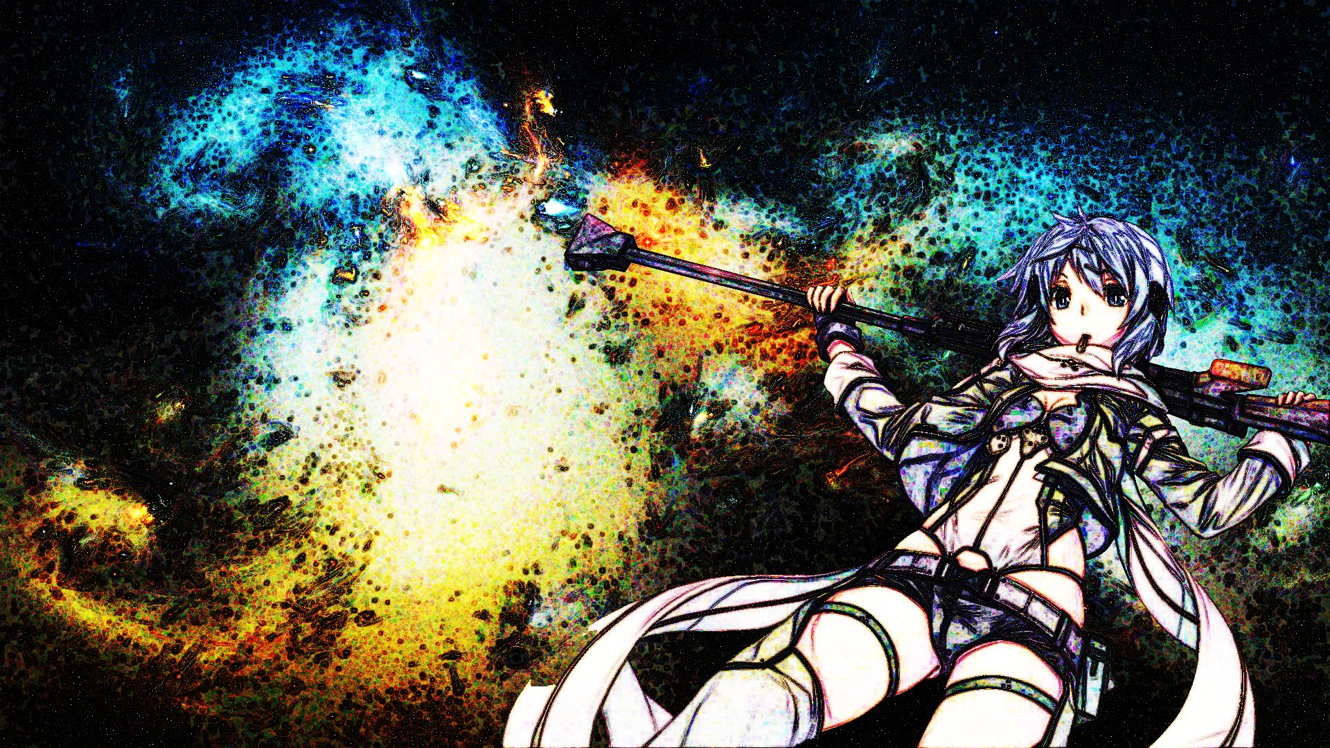 Baixar papel de parede para celular de Anime, Sword Art Online, Sword Art Online Ii, Sinon (Sword Art Online) gratuito.