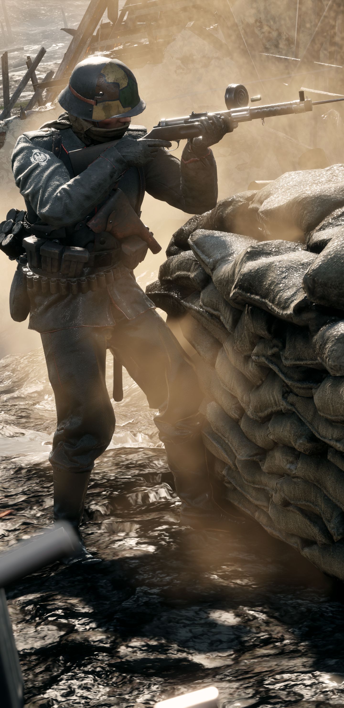 Download mobile wallpaper Battlefield, Soldier, Video Game, Rifle, Battlefield 1 for free.