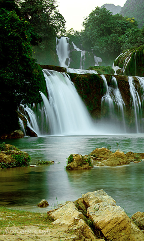 Baixar papel de parede para celular de Cachoeiras, Cascata, China, Vietnã, Terra/natureza, Cachoeira, Vietname, Ban Gioc Detian Falls gratuito.