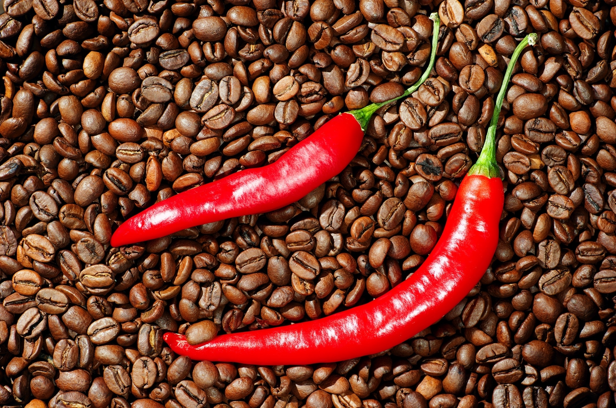 Download mobile wallpaper Food, Pepper, Coffee Beans for free.