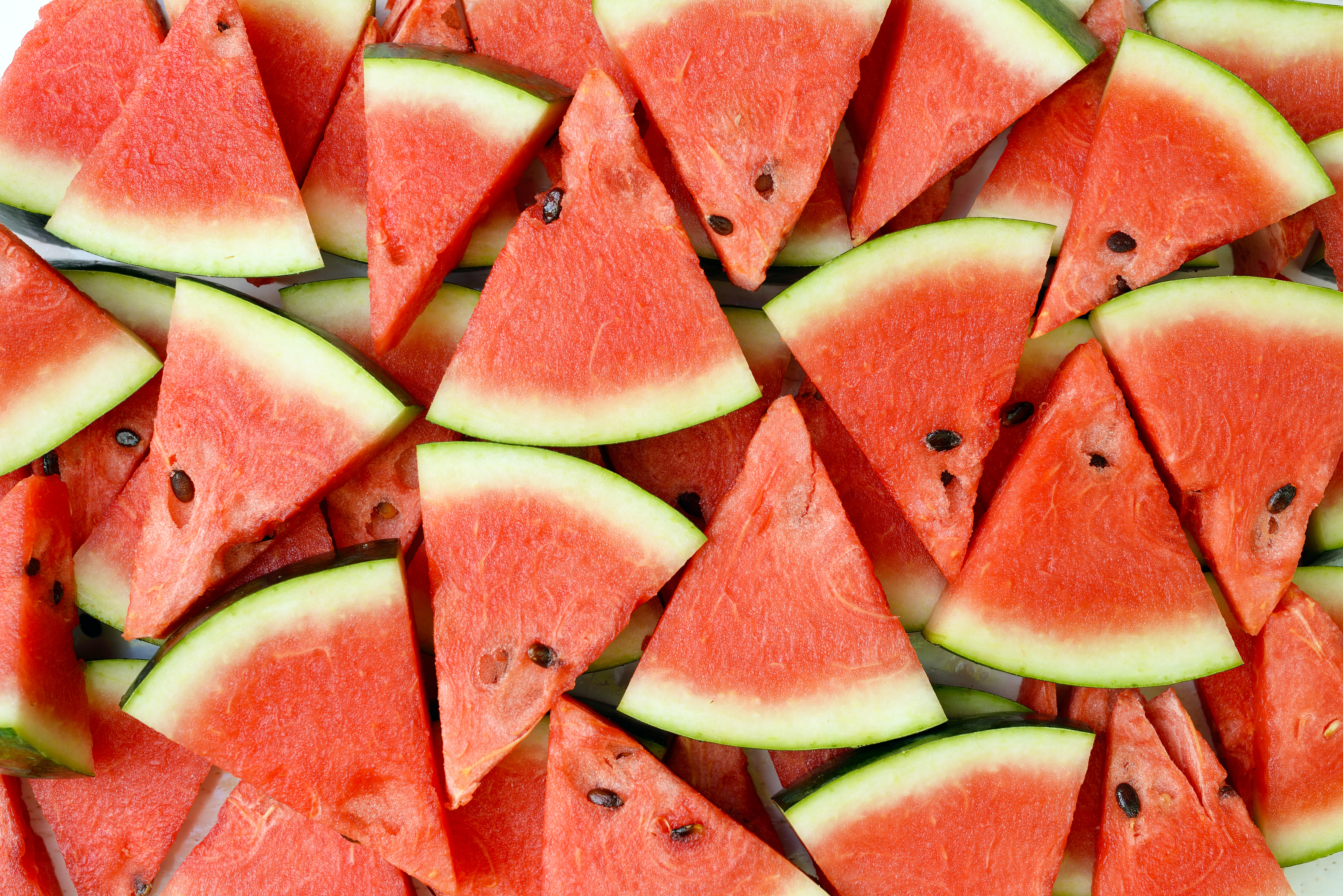 Handy-Wallpaper Frucht, Wassermelone, Dreieck, Nahrungsmittel, Früchte kostenlos herunterladen.