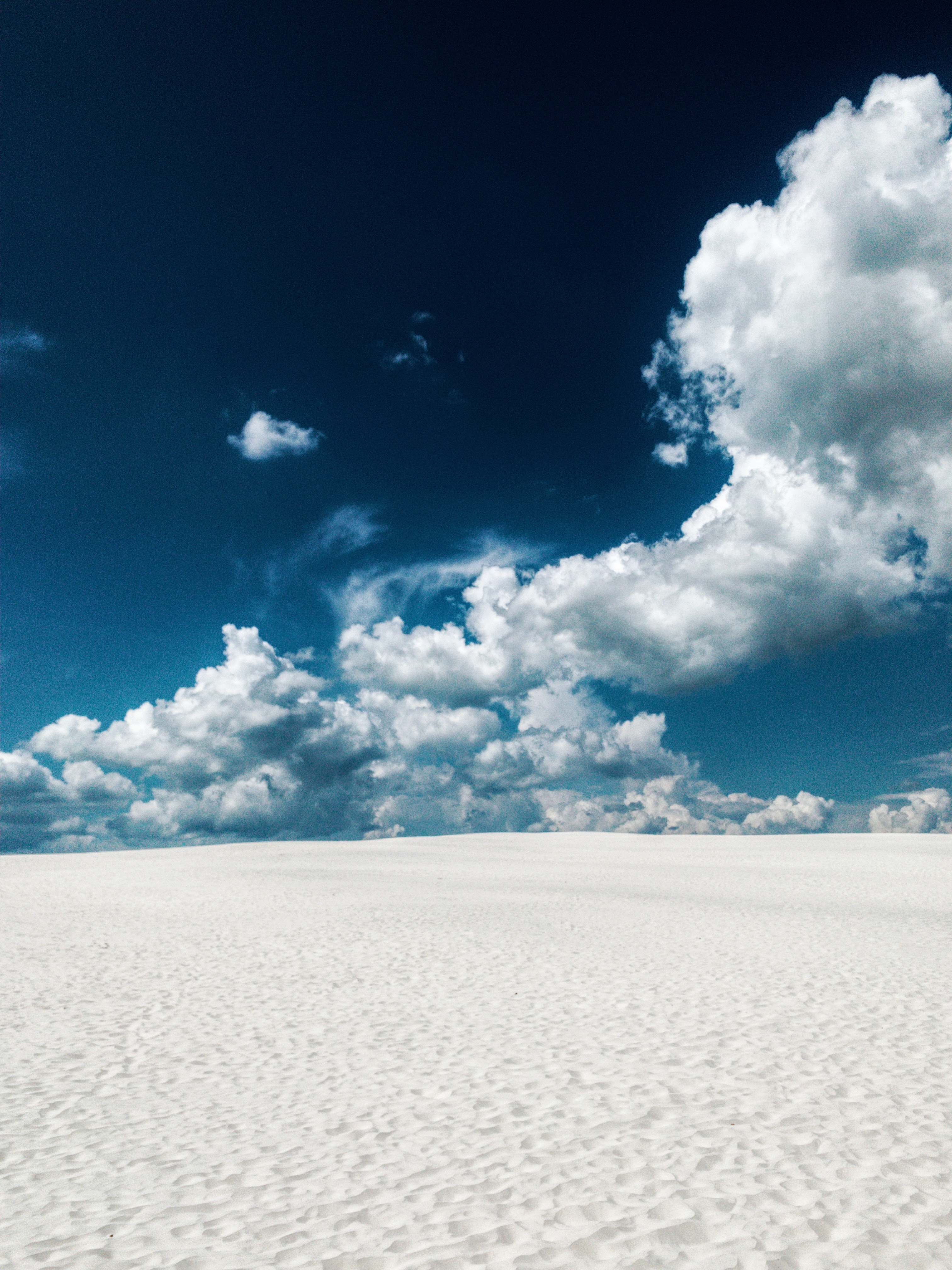clouds, nature, sky, sand, desert, traces Free Background