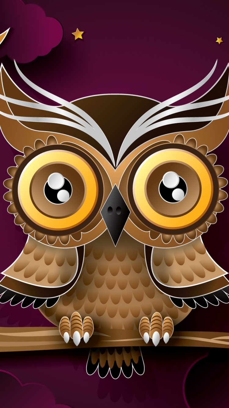 Download mobile wallpaper Birds, Owl, Animal for free.