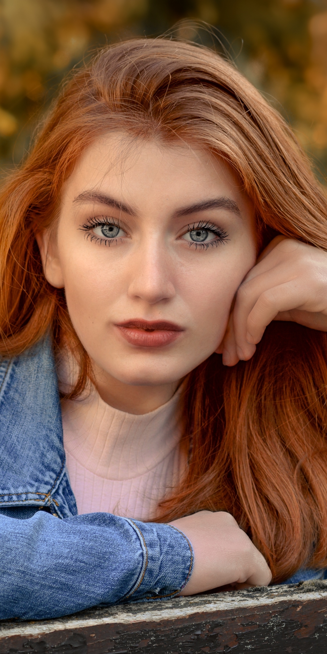 Download mobile wallpaper Redhead, Model, Women, Blue Eyes for free.