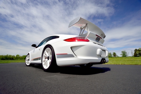 Download mobile wallpaper Porsche, Car, Porsche 911, Porsche 911 Gt3, Vehicle, Vehicles, White Car for free.