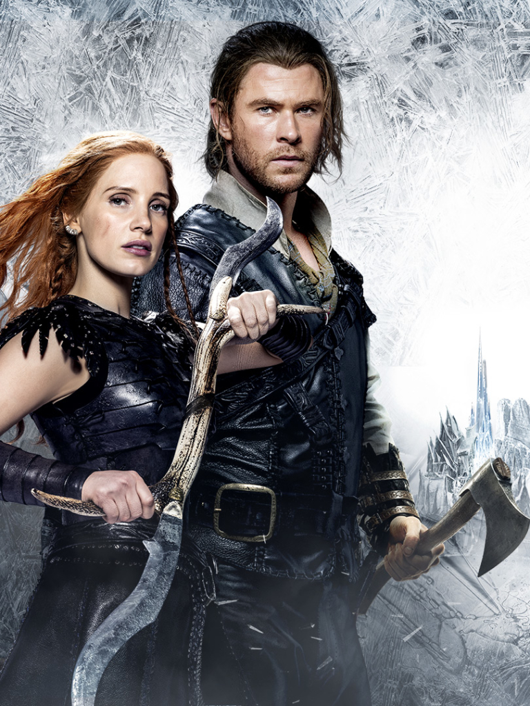 Handy-Wallpaper Charlize Theron, Filme, Chris Hemsworth, Emily Stumpf, Jessica Chastain, The Huntsman & The Ice Queen kostenlos herunterladen.