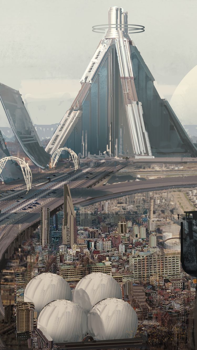 Download mobile wallpaper City, Sci Fi for free.