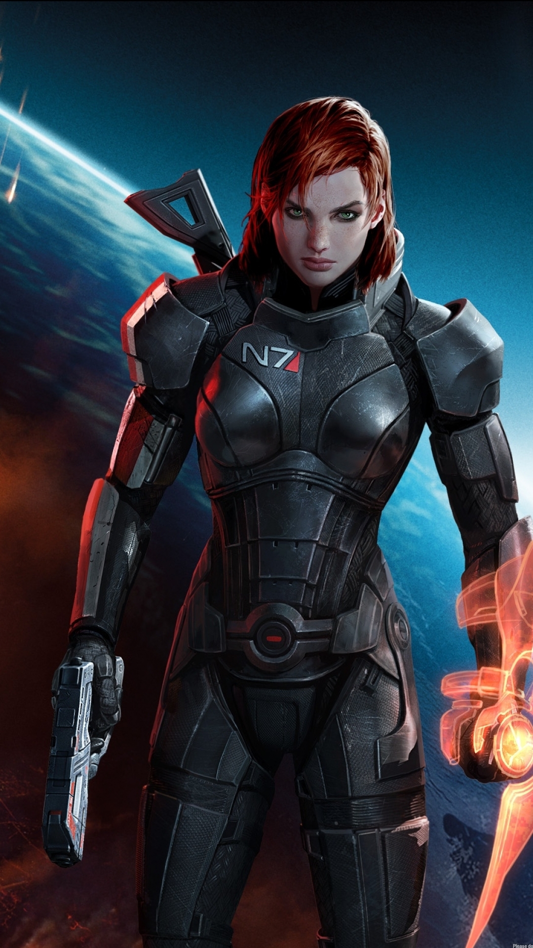 Скачати мобільні шпалери Відеогра, Масовий Ефект, Mass Effect 3, Командир Шепард безкоштовно.