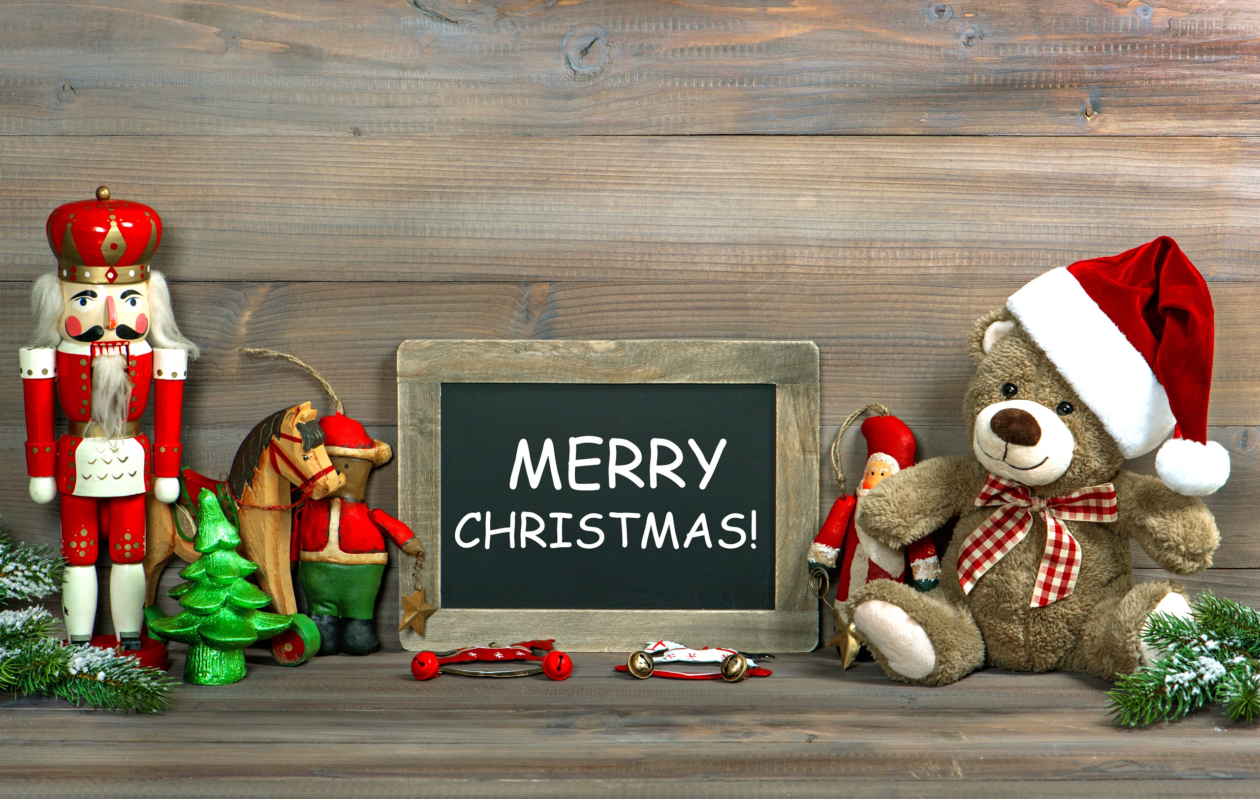 Скачать обои бесплатно Рождество, Игрушка, Плюшевый Мишка, Праздничные, С Рождеством картинка на рабочий стол ПК