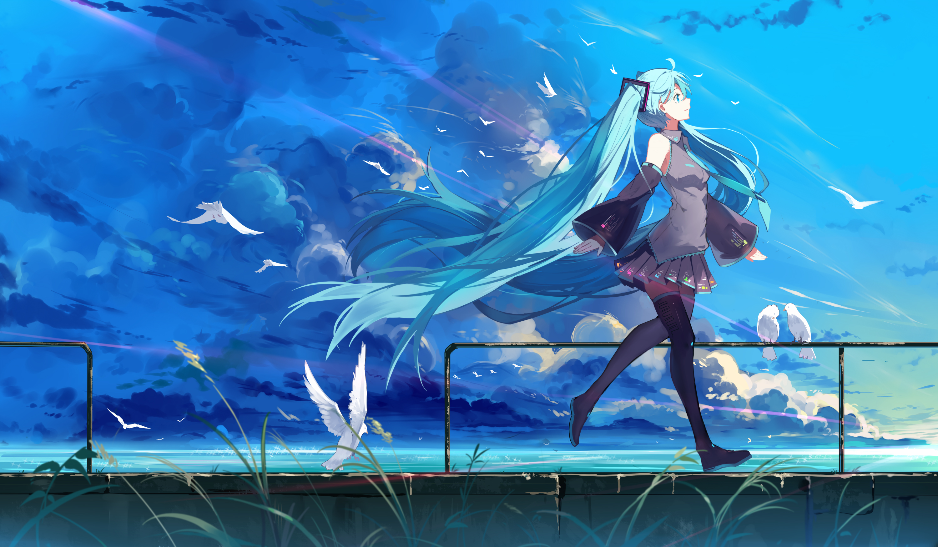 Free download wallpaper Anime, Vocaloid, Hatsune Miku on your PC desktop