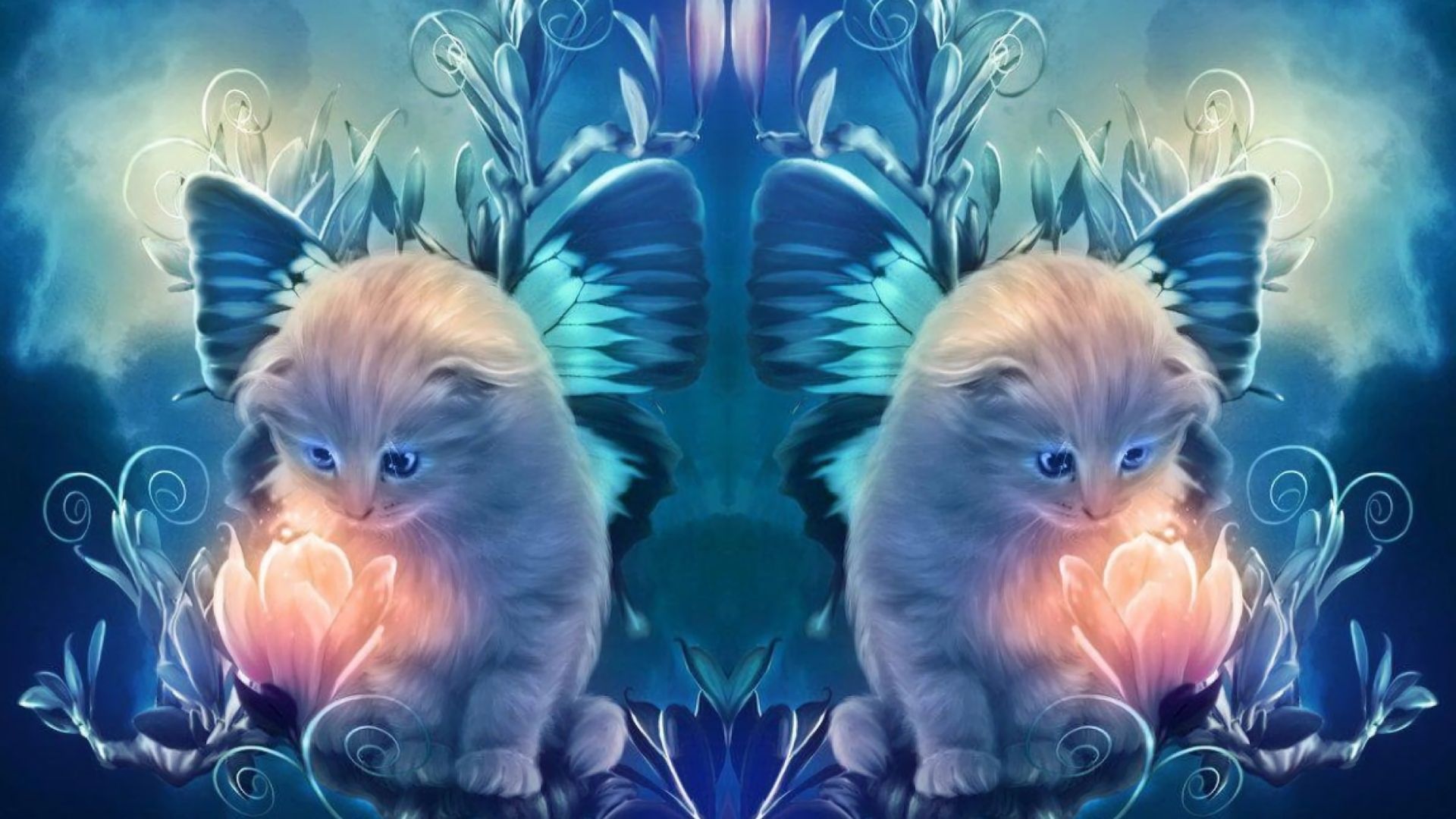 Free download wallpaper Fantasy, Cat, Fantasy Animals on your PC desktop