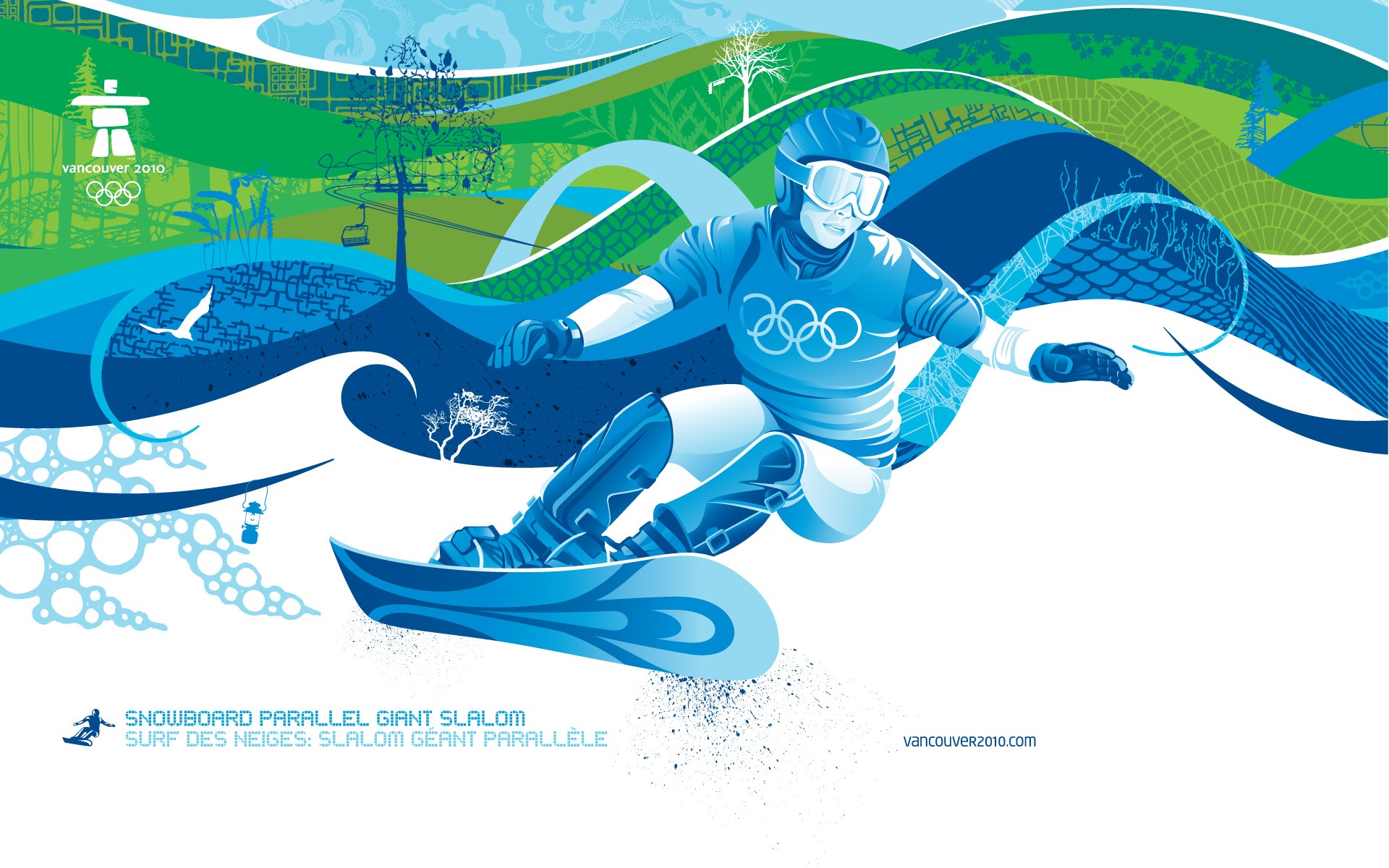 Скачать обои Зимние Олимпийские Игры Ванкувер 2010 на телефон бесплатно