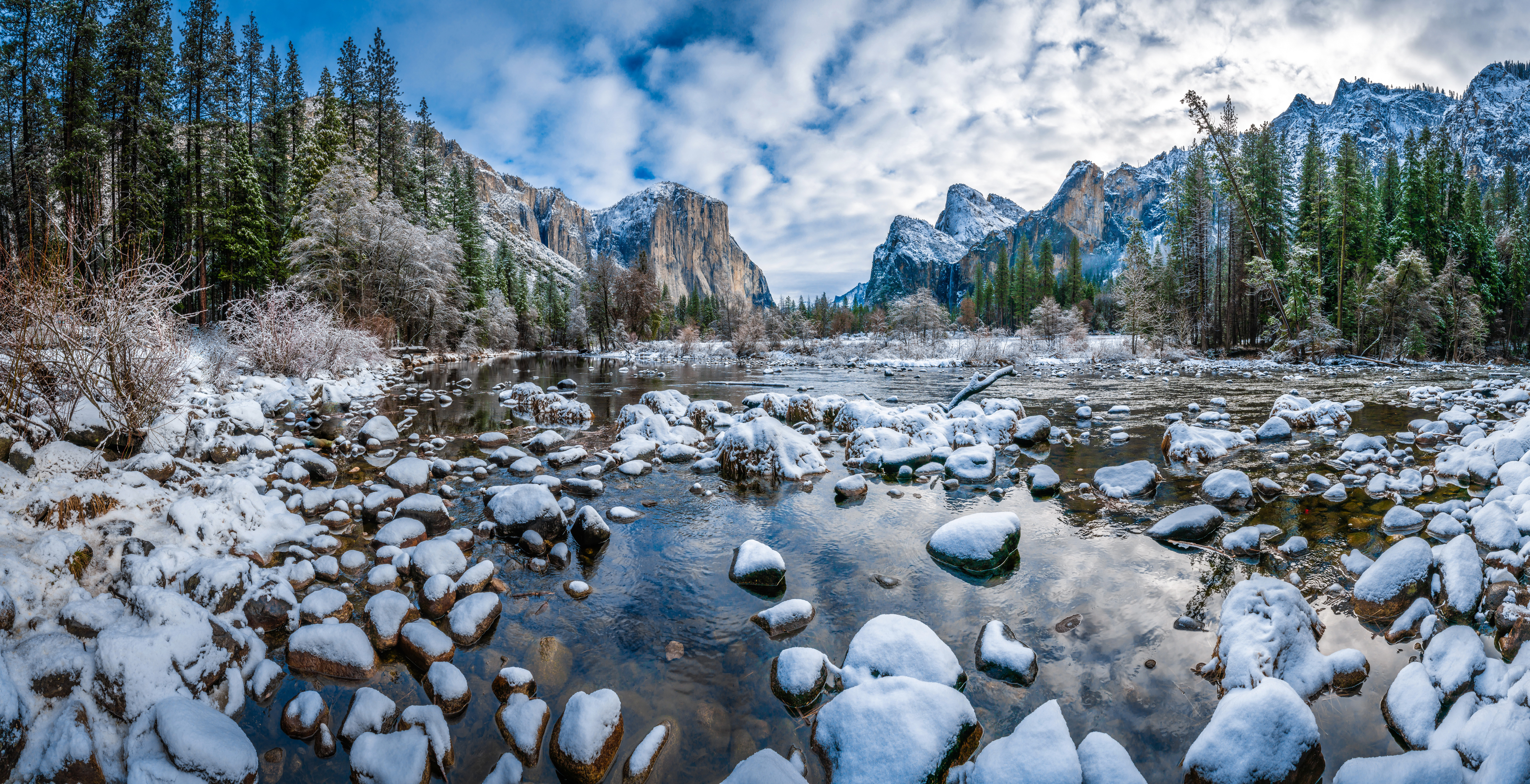 Téléchargez des papiers peints mobile Paysage, Hiver, Parc National, Parc National De Yosemite, La Nature, Terre/nature gratuitement.