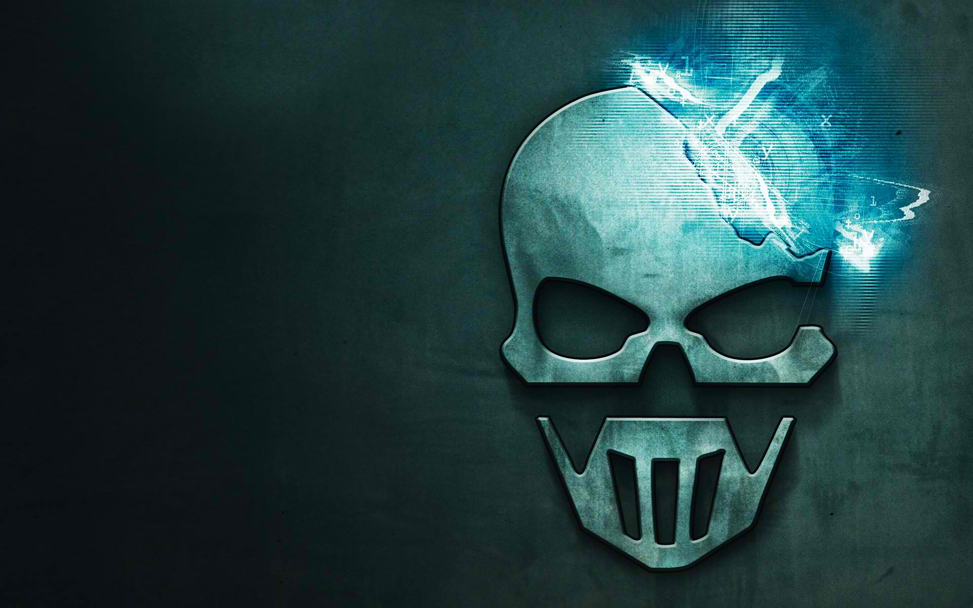 skull, logo, tom clancy's ghost recon: future soldier, video game