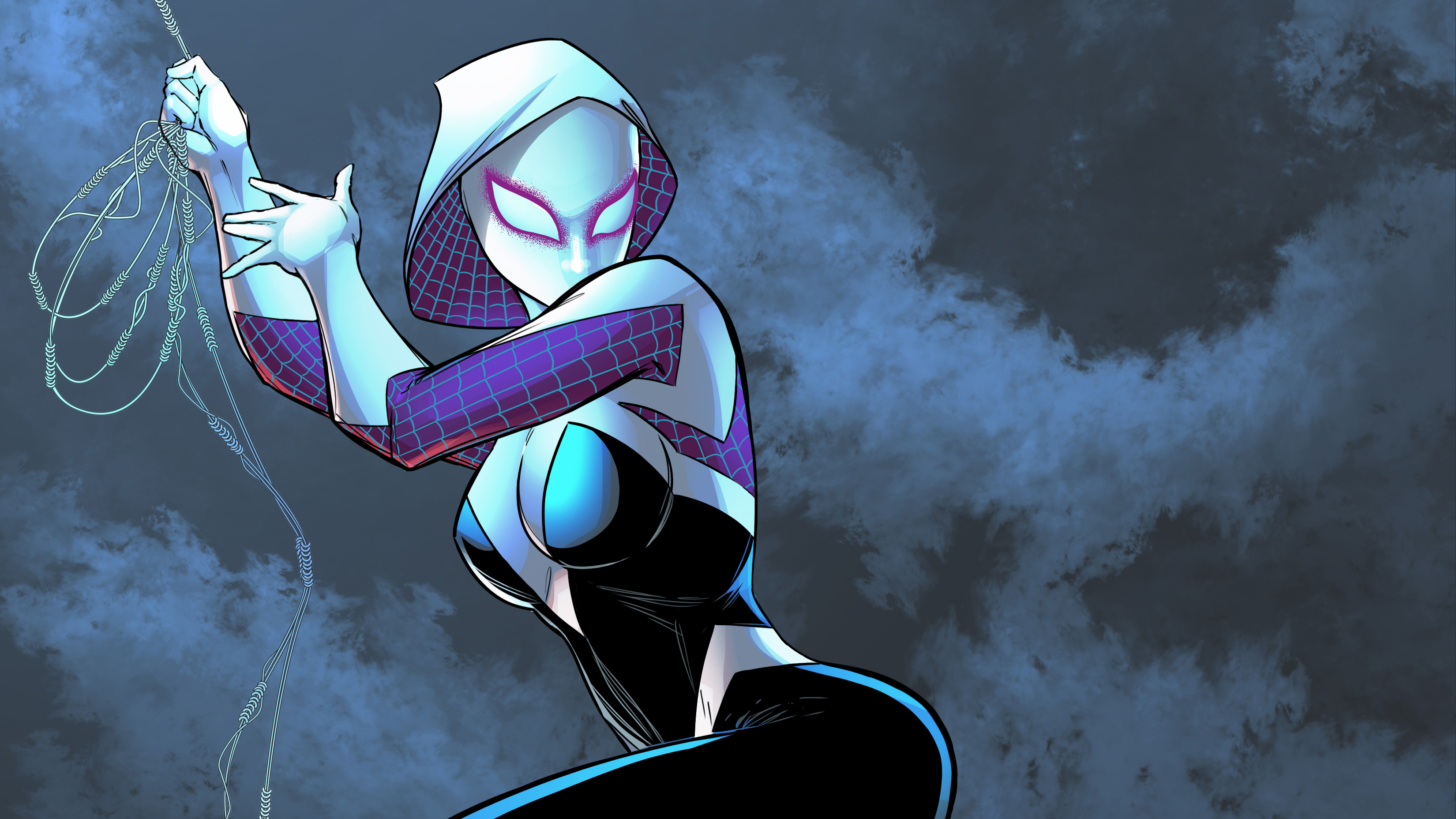 Laden Sie das Comics, Spider Gwen-Bild kostenlos auf Ihren PC-Desktop herunter