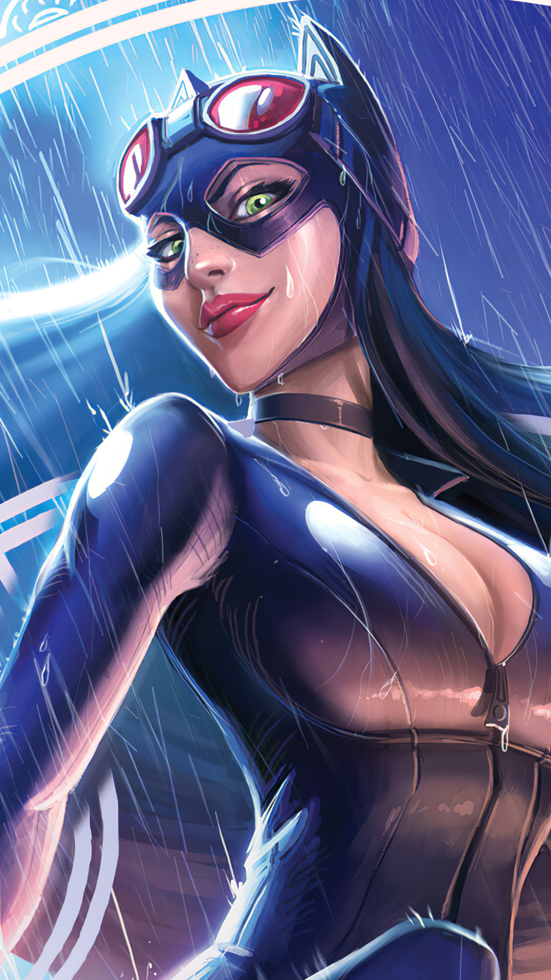 Handy-Wallpaper Catwoman, Grüne Augen, Comics, Dc Comics kostenlos herunterladen.