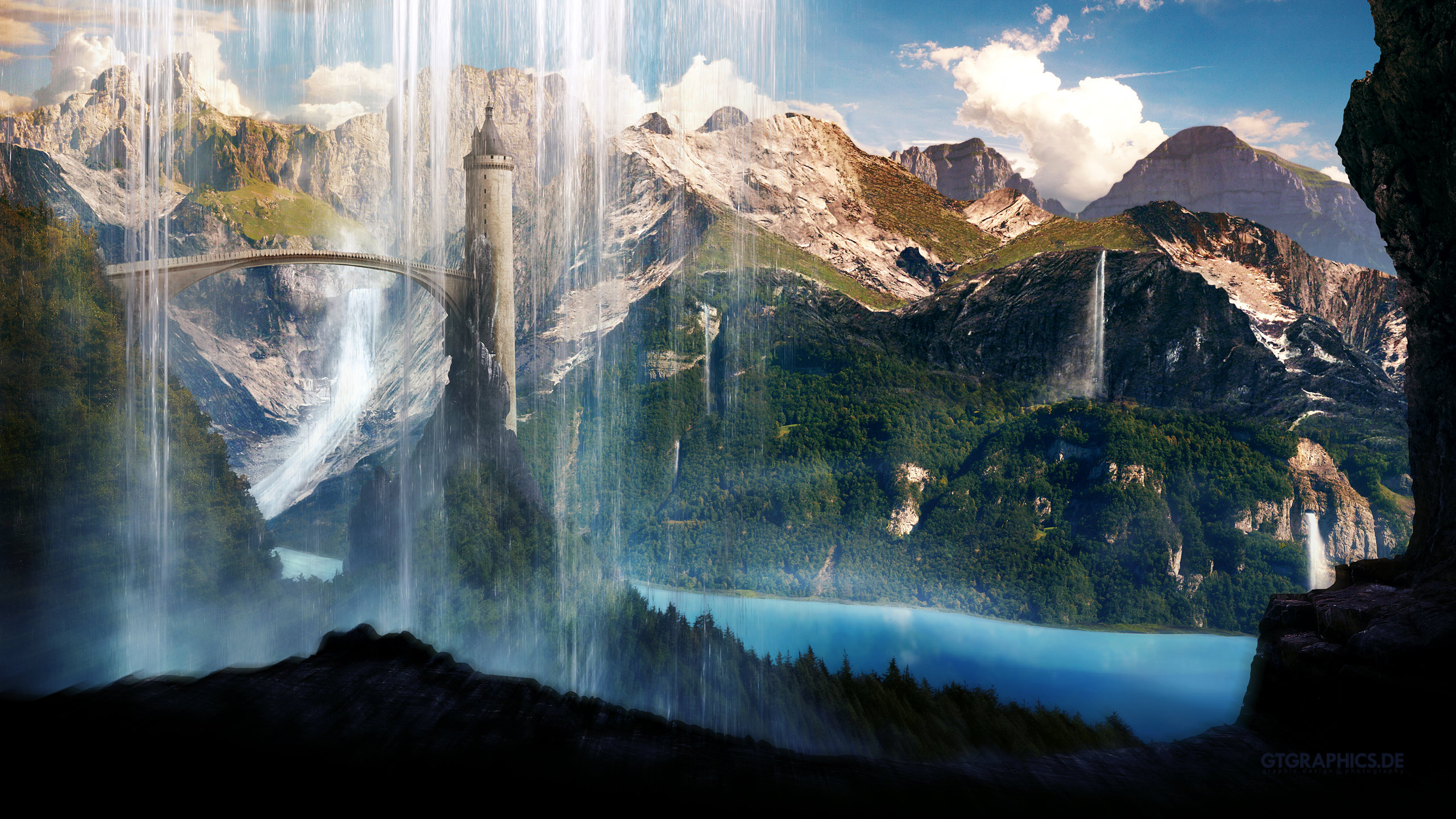 Free download wallpaper Landscape, Fantasy on your PC desktop