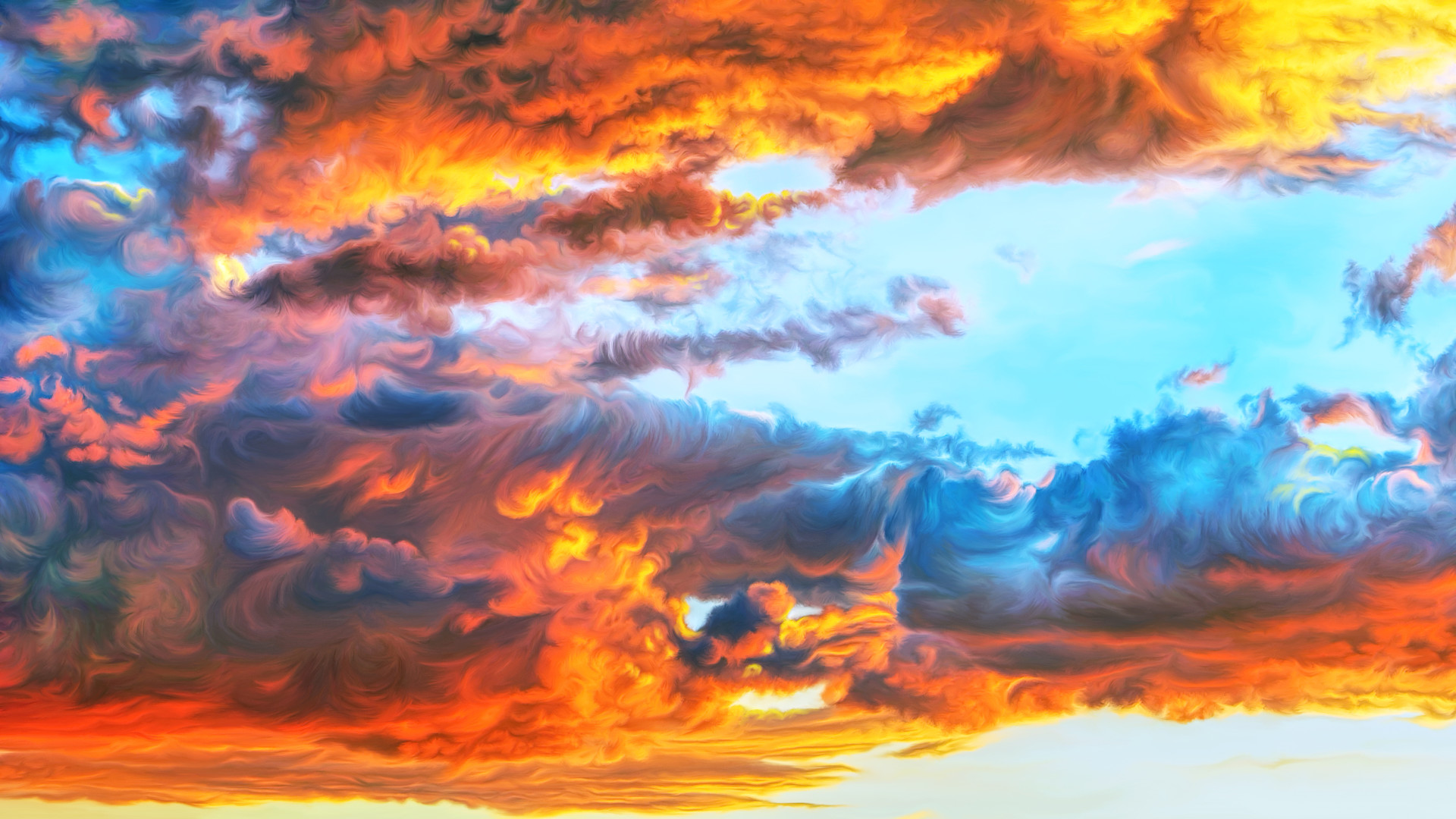 Free download wallpaper Sky, Artistic, Cloud on your PC desktop