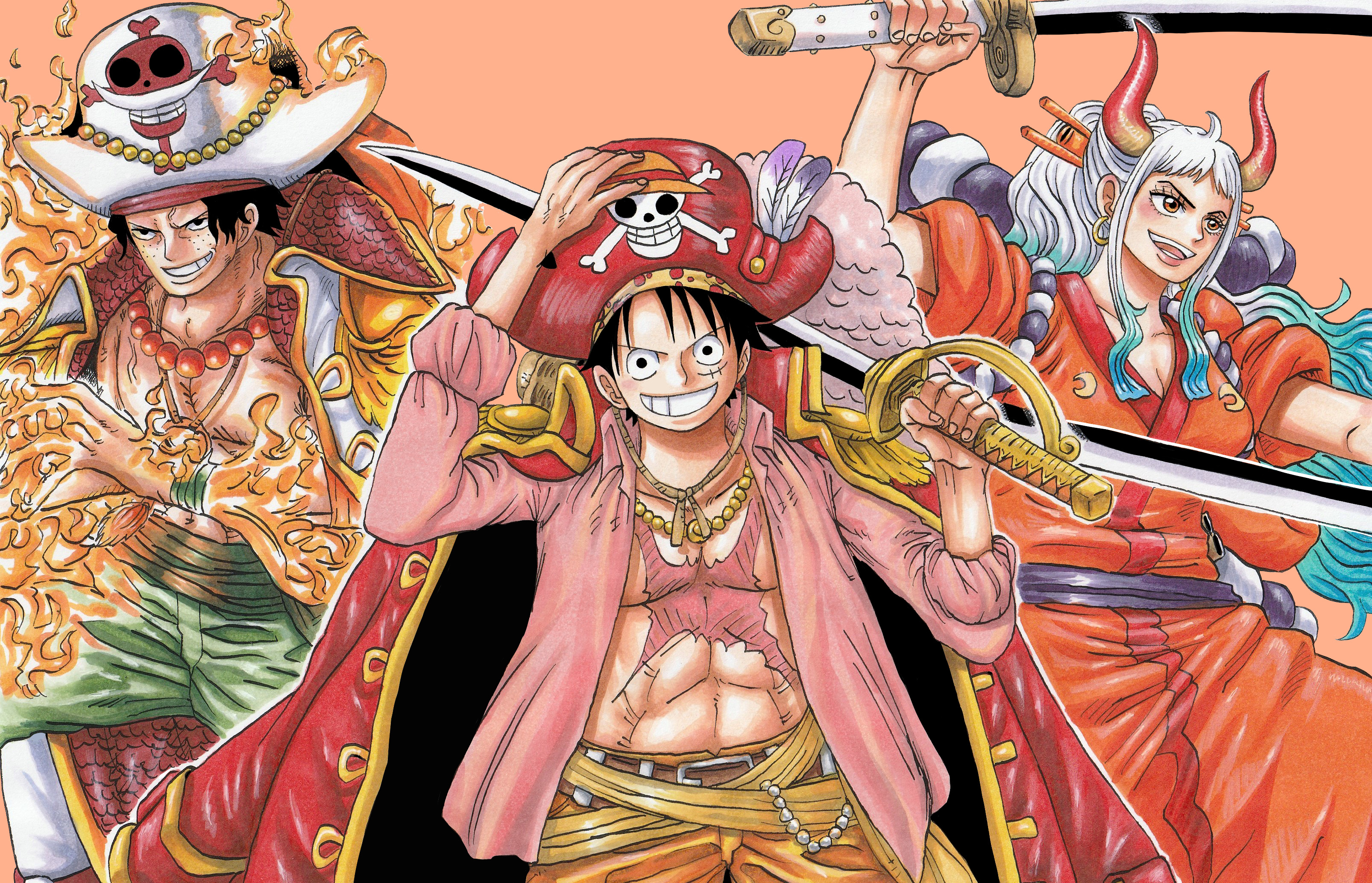 Популярні заставки і фони One Piece: Два Роки Потому на комп'ютер