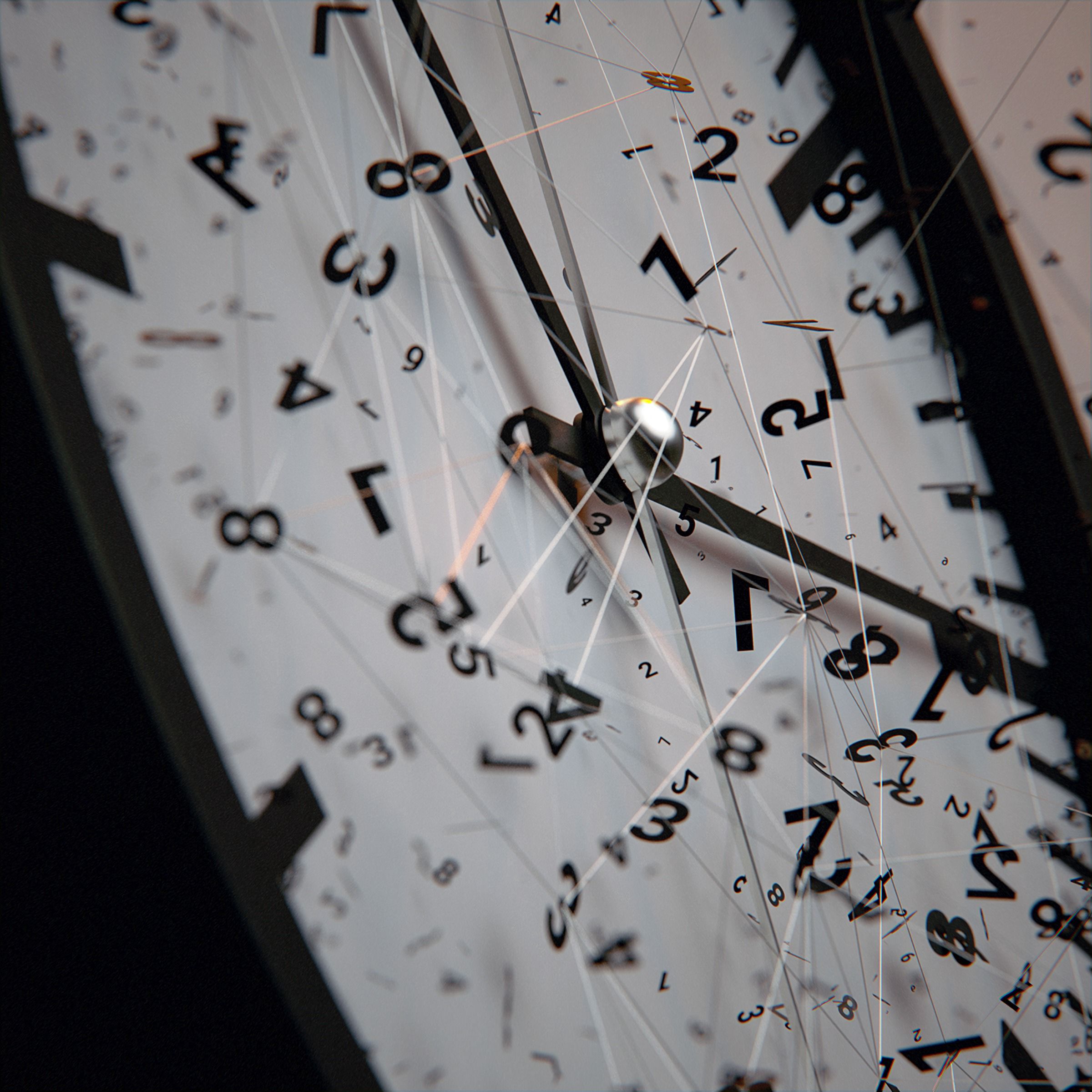 miscellanea, intricate, numbers, clock face, clock, dial, miscellaneous, lines, confused, arrows