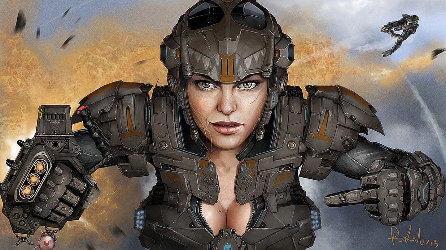 Download mobile wallpaper Sci Fi, Women Warrior for free.