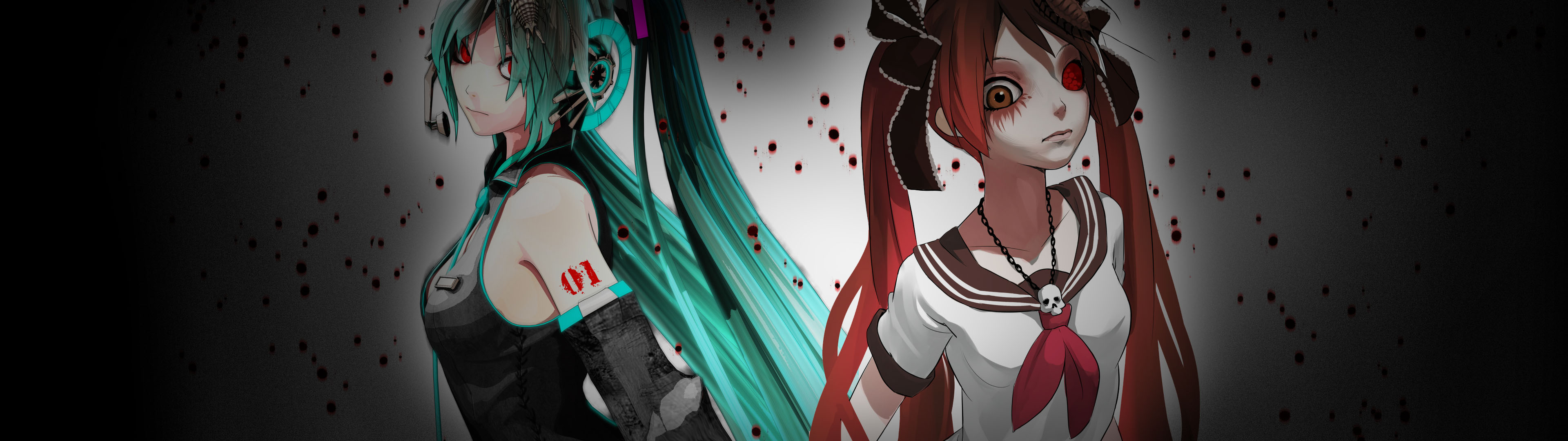 Laden Sie das Dunkel, Vocaloid, Hatsune Miku, Animes-Bild kostenlos auf Ihren PC-Desktop herunter