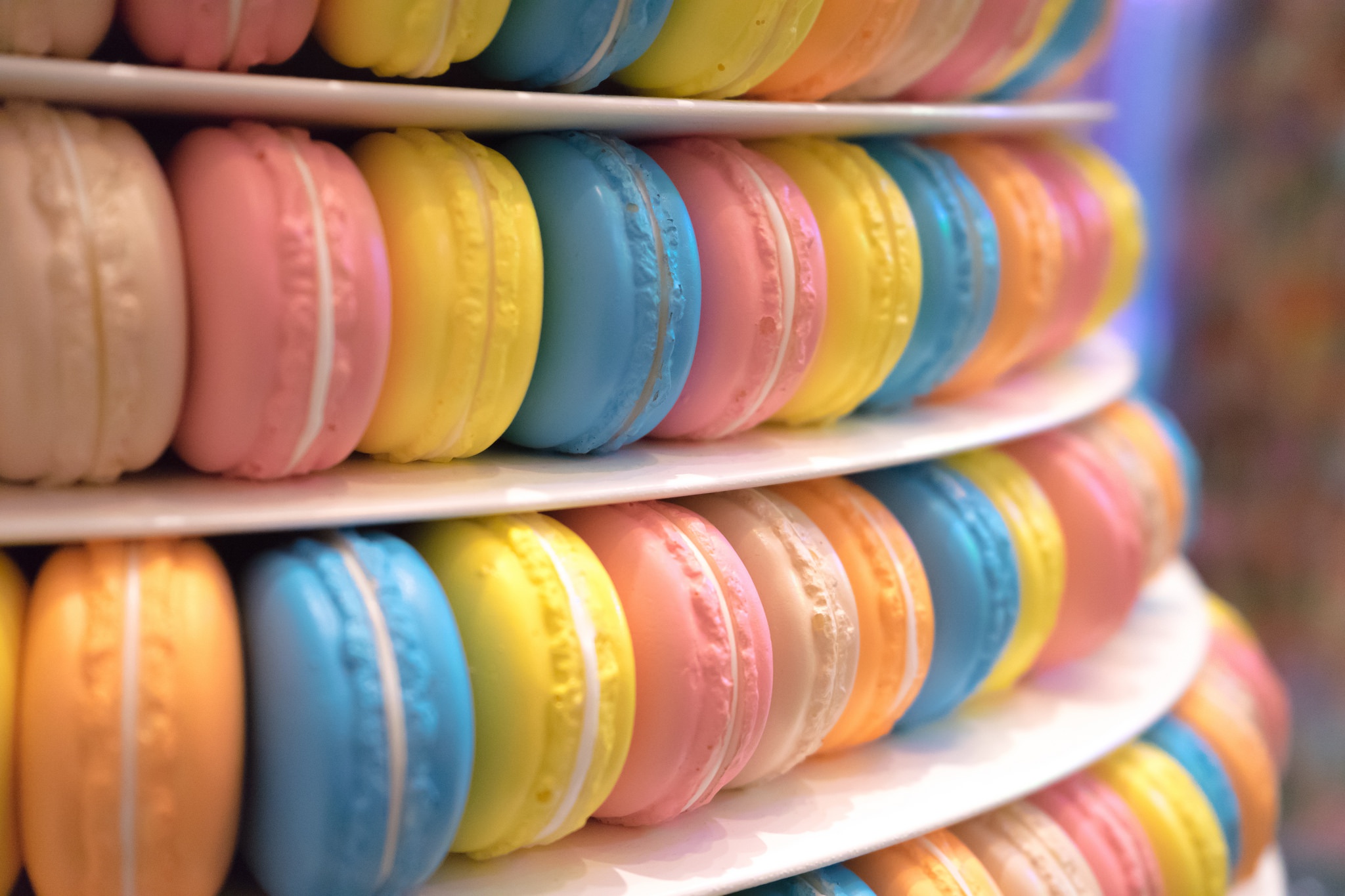 Free download wallpaper Food, Close Up, Colors, Sweets, Macaron on your PC desktop