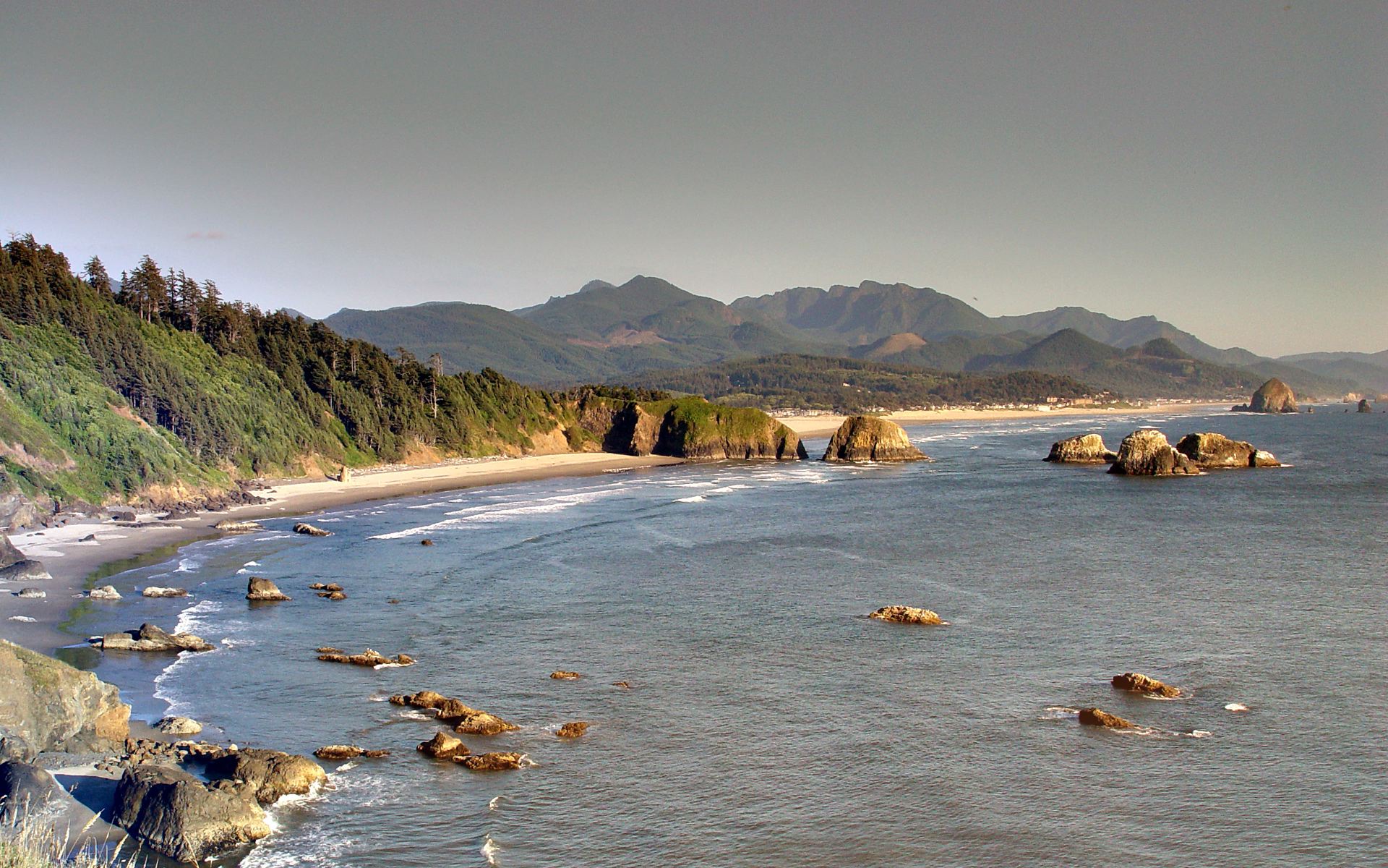 Laden Sie das Strand, Wald, Ozean, Gebirge, Erde/natur-Bild kostenlos auf Ihren PC-Desktop herunter
