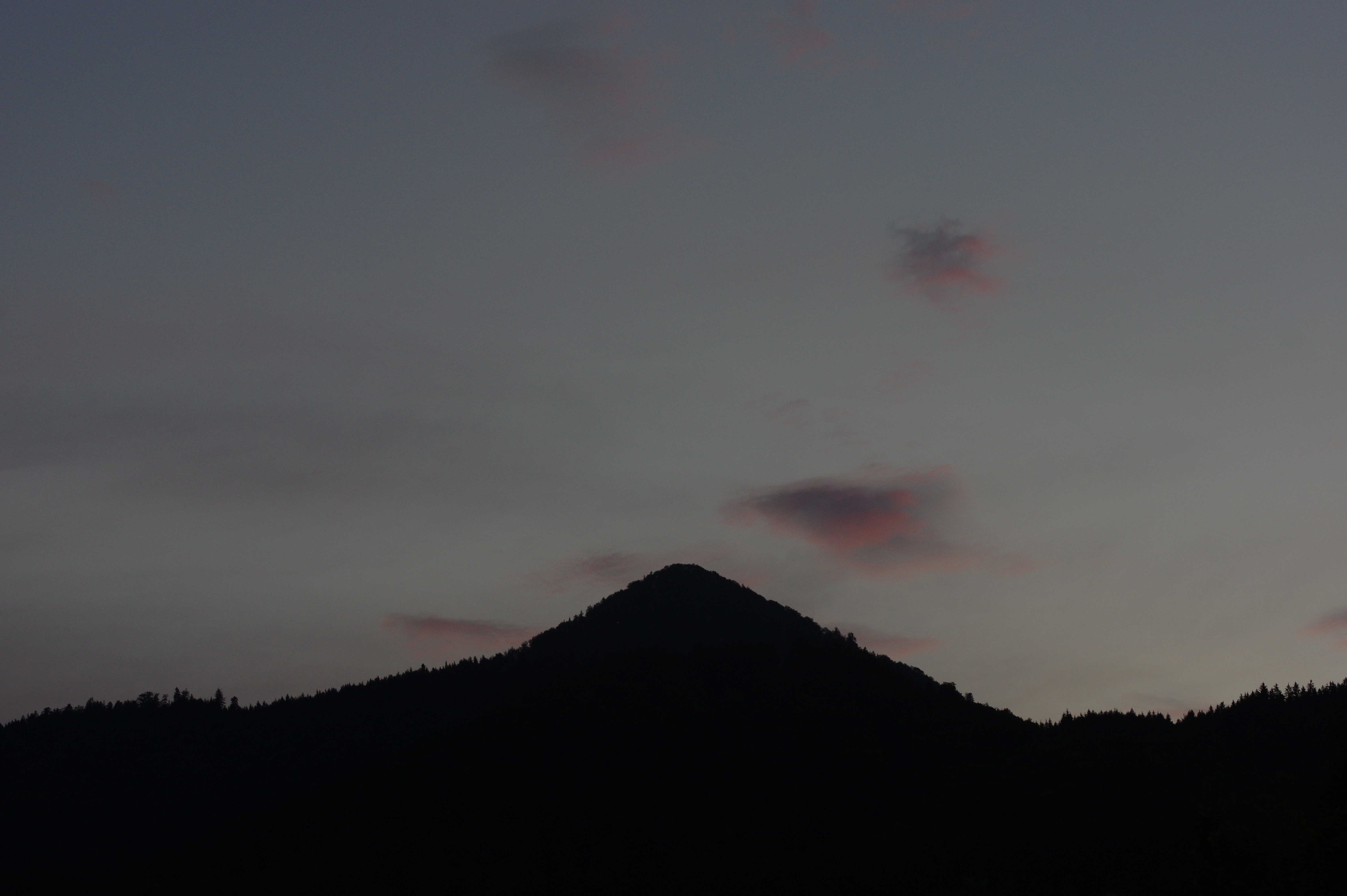nature, sky, mountains, twilight, vertex, top, silhouette, dusk