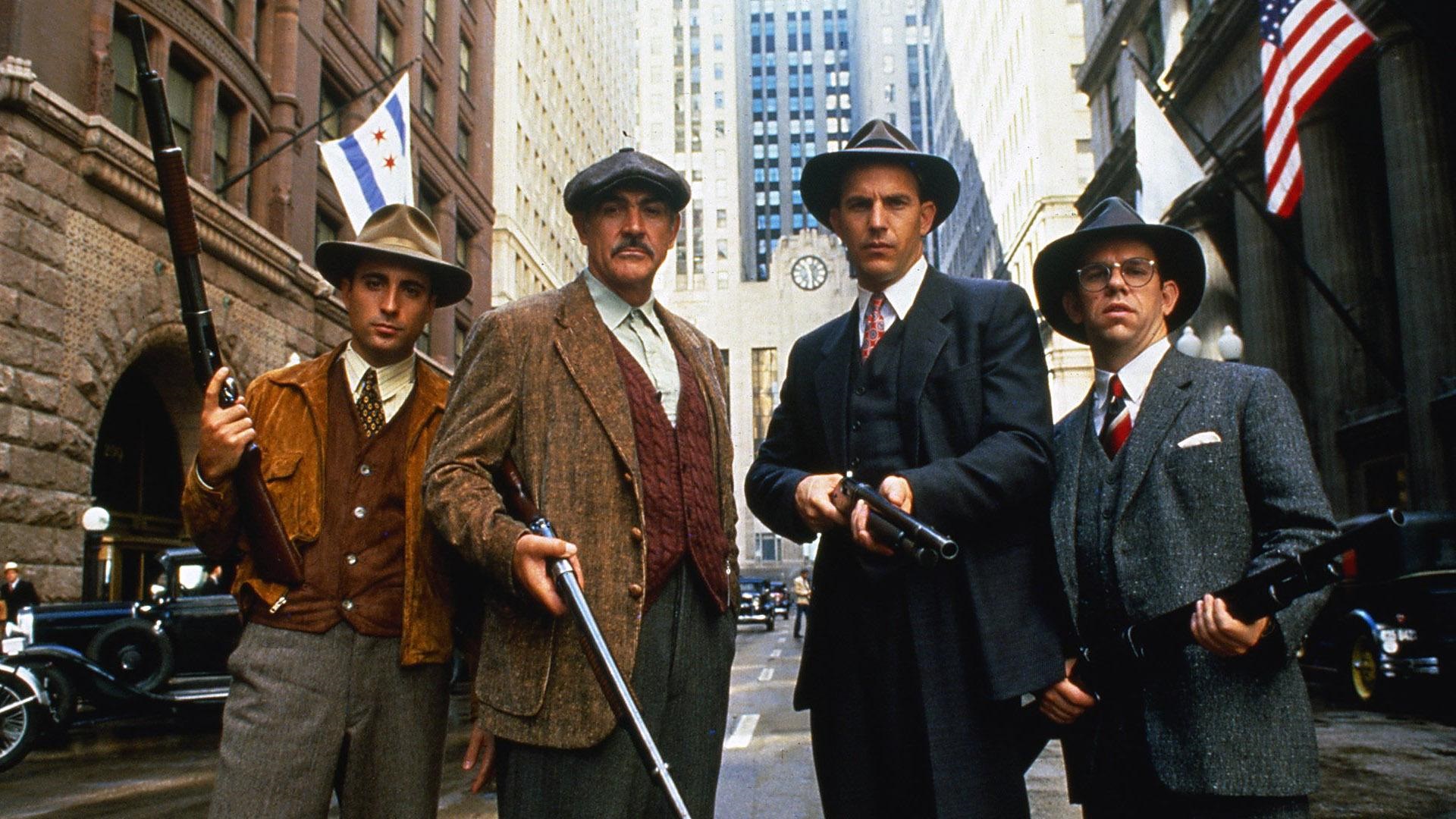 sean connery, movie, the untouchables, andy garcía, charles martin smith, kevin costner