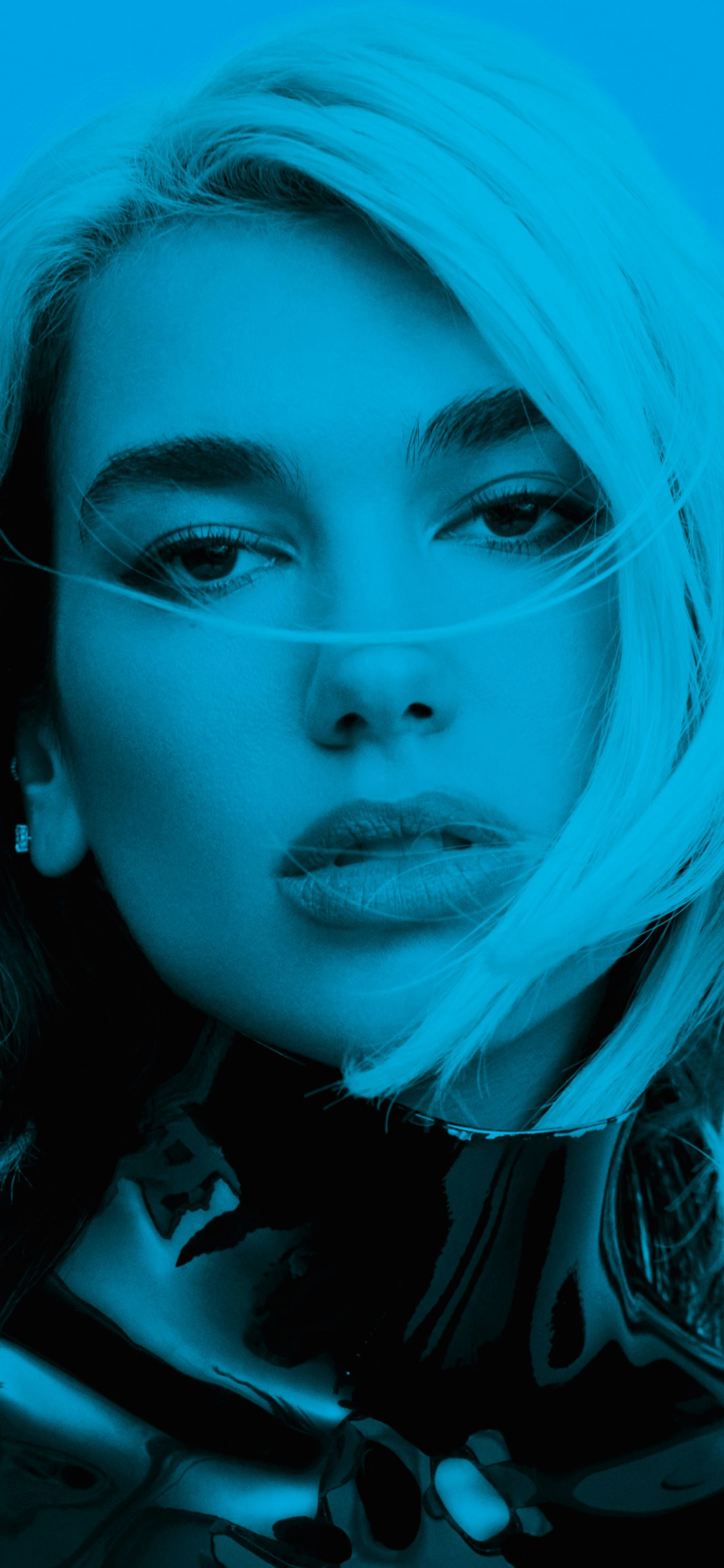 Handy-Wallpaper Musik, Sänger, Blond, Englisch, Gesicht, Blondinen, Dua Lipa kostenlos herunterladen.