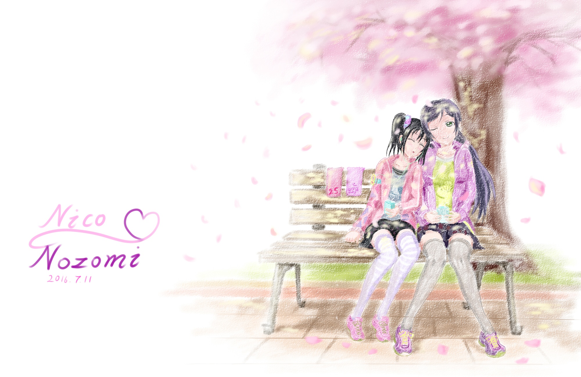 Download mobile wallpaper Anime, Nico Yazawa, Nozomi Tojo, Love Live! for free.
