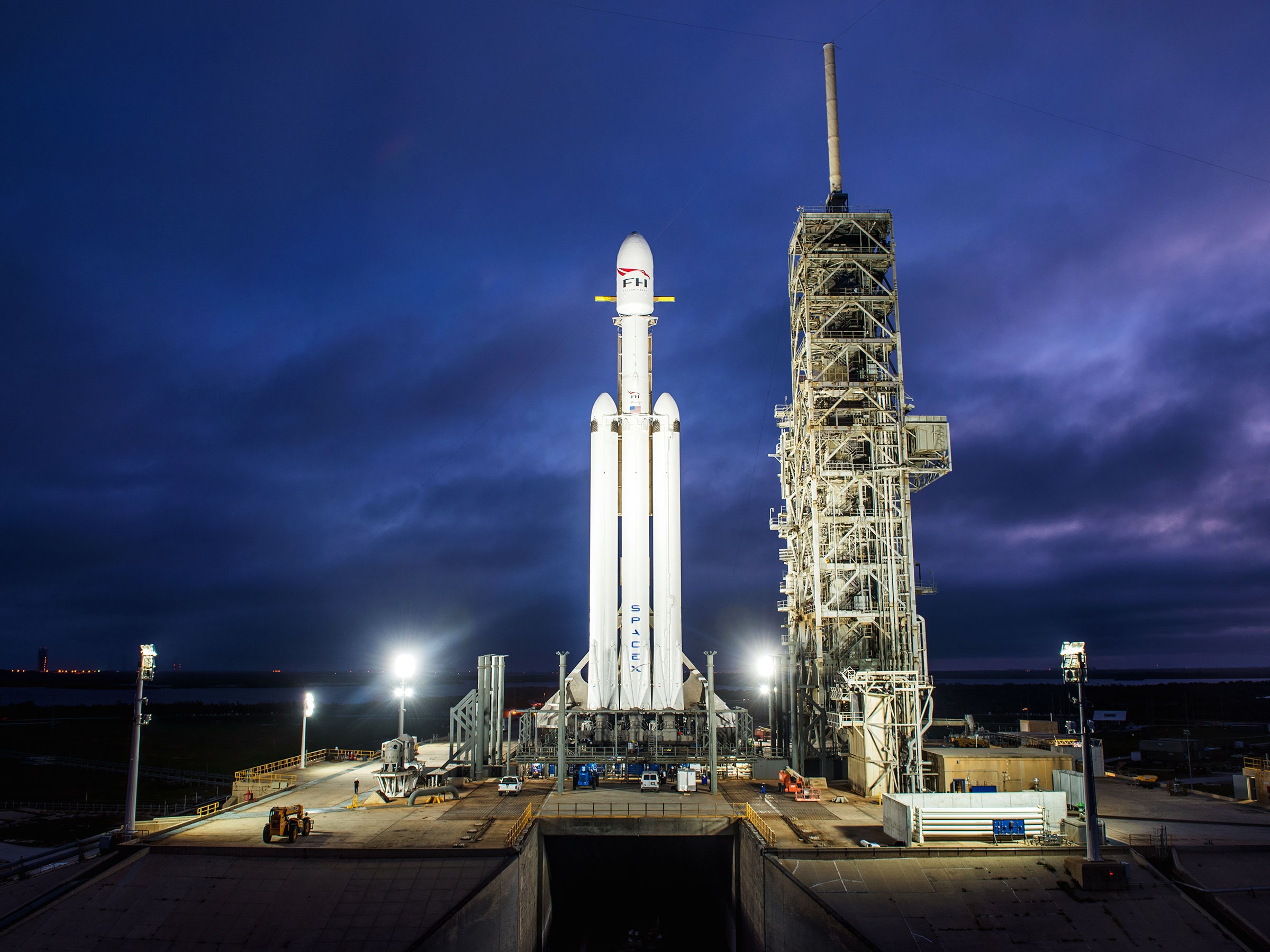 Download mobile wallpaper Technology, Spacex, Falcon Heavy for free.